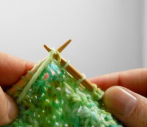 Bobble Tutorial 6 wrap to purl