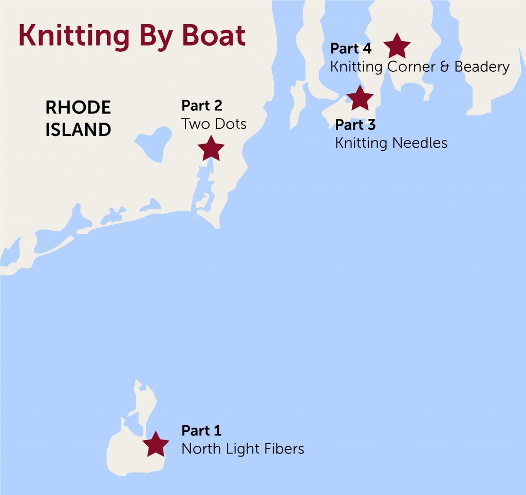 Knitting by boat map