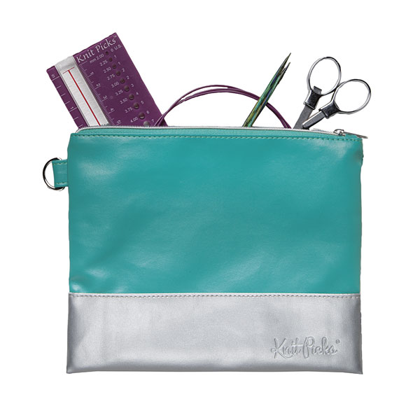 Teal-Silver-Pouch