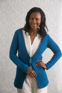 Woven Cobalt Cardi