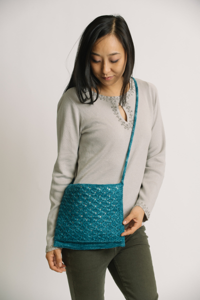 Blue Echeveria Shoulder Bag