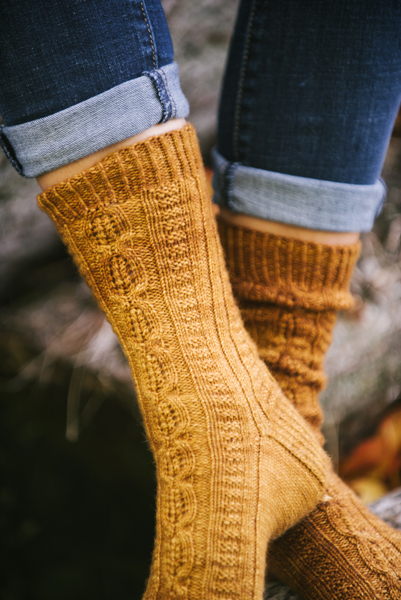 Fireside Glow Sock detail