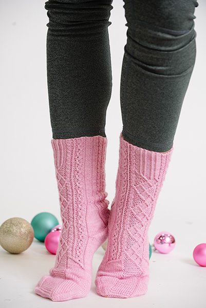 Frozen Peony Socks - I Like Knitting