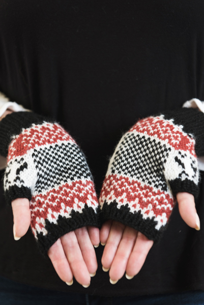 High Score Fingerless Mitts - I Like Knitting