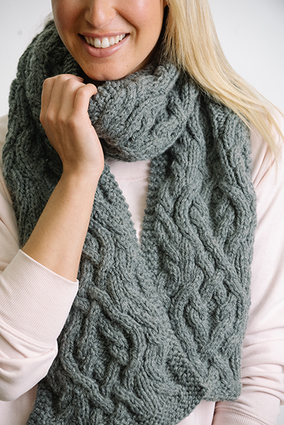 Fieldstone Cables Scarf