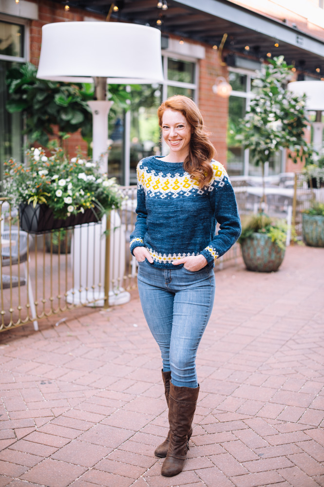 Kinsley Fair Isle Yoke Sweater - I Like Knitting