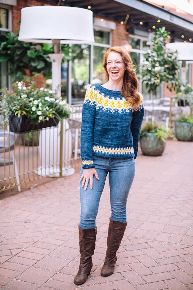 Kinsley Fair Isle Yoke Sweater - I Like Knitting