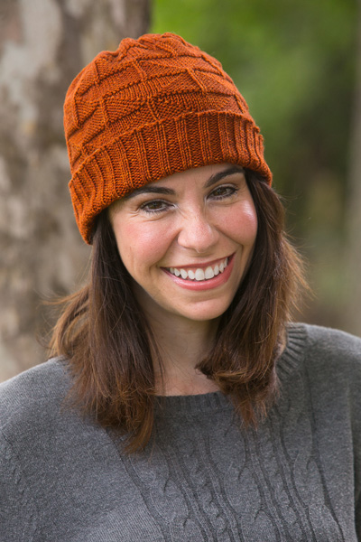 løst labyrint klap Burnt Sienna Slouch Hat - I Like Knitting