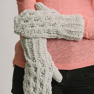 Mika Honeycomb Chenille Mitts