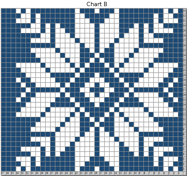 Snowflake Knitting Pattern Chart