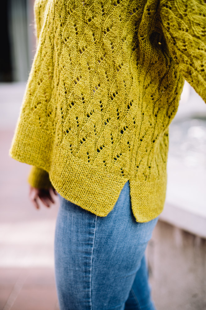 Olivette Mock Cable Sweater - I Like Knitting