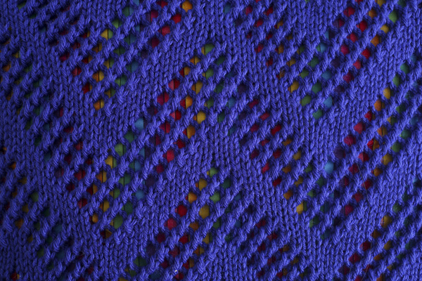 Rainbow Chevron Pillow - I Like Knitting