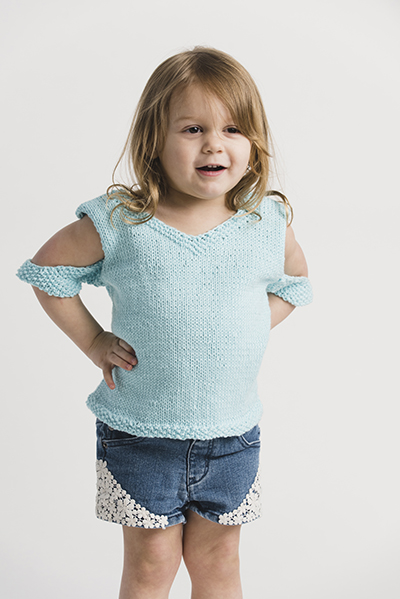 Seafoam Open-Sleeve Top - I Like Knitting