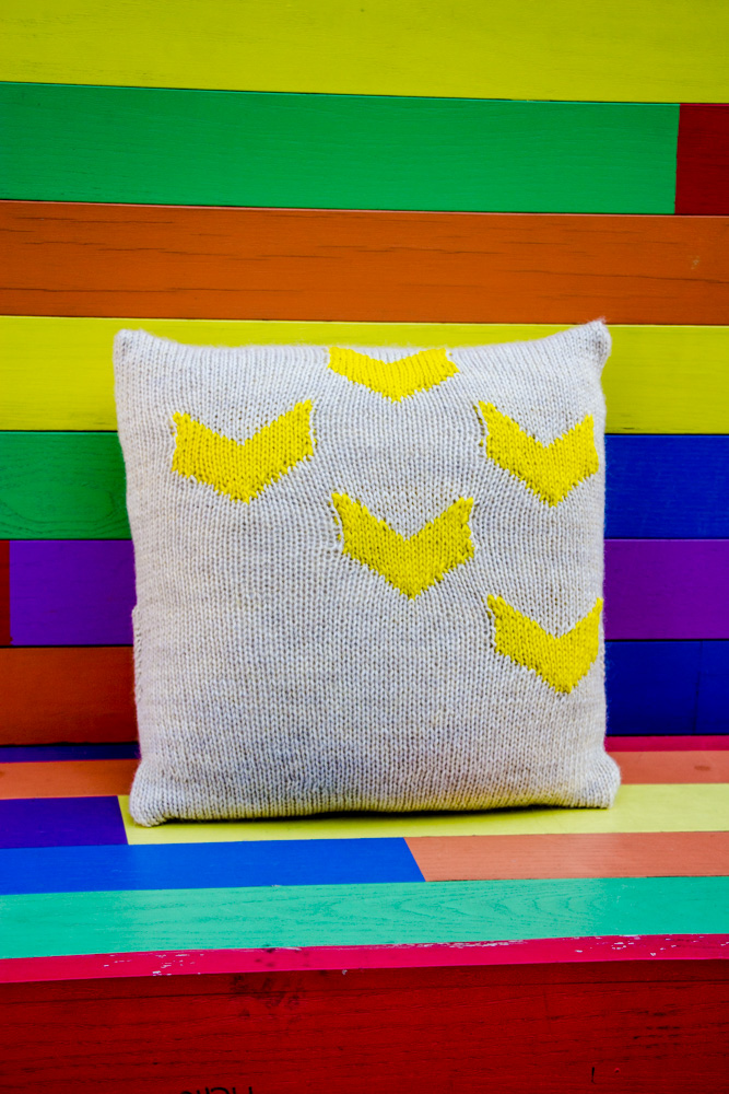 Vivid Chevron Pillow