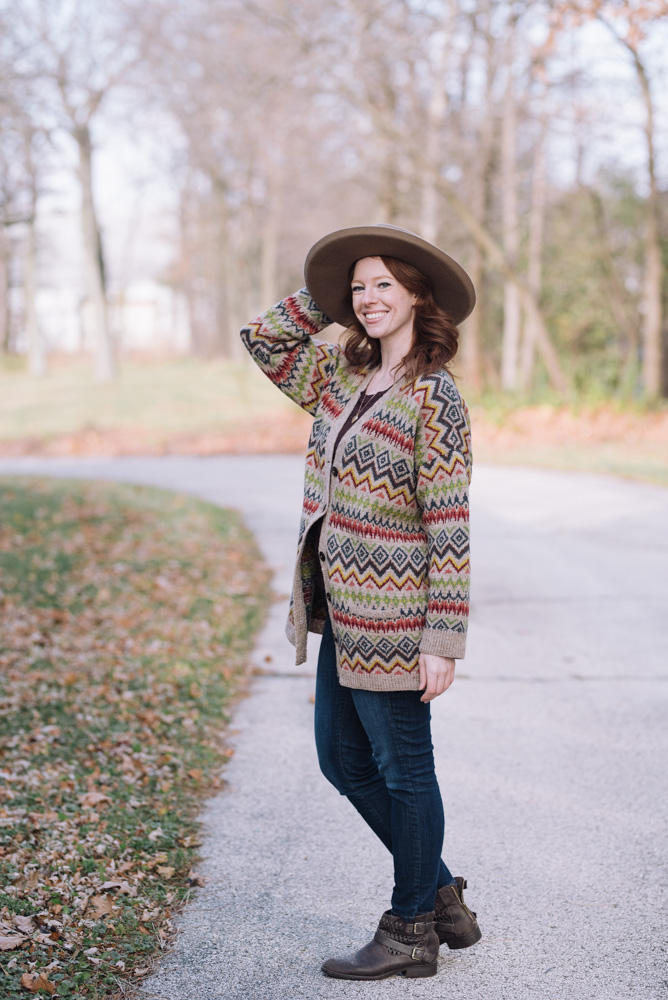 Western Winter Fair Isle Cardigan - I Like Knitting