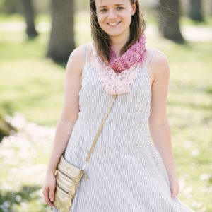Rosewater Lace & Fabric Cowl