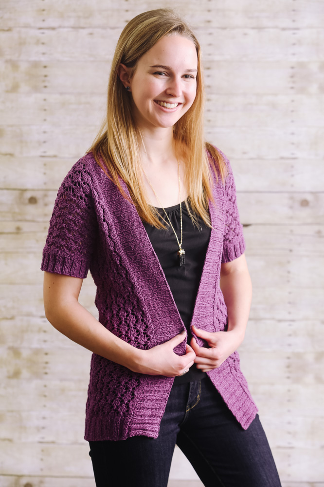 Open Front Lace Cardigan - I Like Knitting